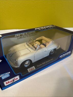 πMaisto Special Edition Porsche 356B Cabriolet (1961) Diecast - Cream Exterior